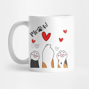 Cute Cats Love Meow Mug